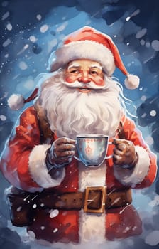 father man year tea christmas calm merry festivity cosy peaceful life cute holiday christmas claus house male merry home domestic santa mug. Generative AI.
