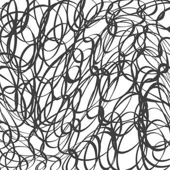Abstract scribble circles, Overlap Circle Pattern. Hand drawn rounds scribble line background. Vector illustration.