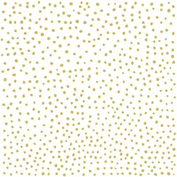 Hand drawn painted gold circles. Gold polka dot seamless pattern. Abstract illustration - vector