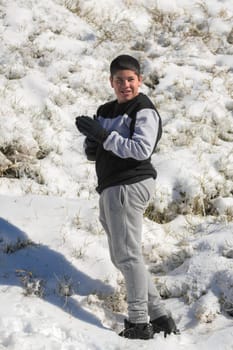 full body portrait,young latin man in the snow,ski resort of sierra nevada,granada,