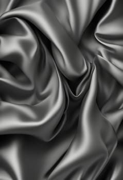 Technology background realistic color background folds of fabric or overlay for product or in shades of metallic black color Generate AI