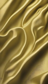 Technology background realistic color background folds of fabric or overlay for product or in shades of metallic dark yellow color Generate AI