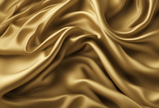 Technology background realistic color background folds of fabric or overlay for product or in shades of gold color Generate AI
