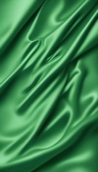 Technology background realistic color background folds of fabric or overlay for product or in shades of metallic green color Generate AI
