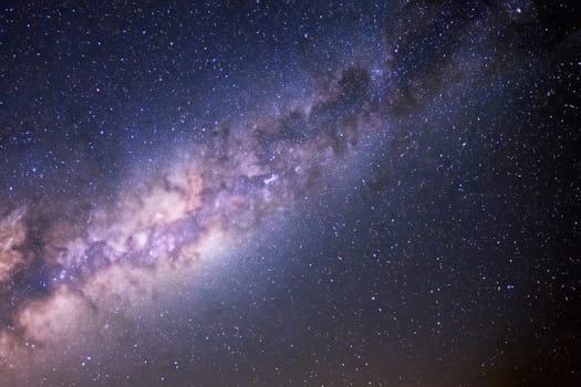 Night sky with stars and nebula. Milky way galaxy with stars and space dust in the universe.