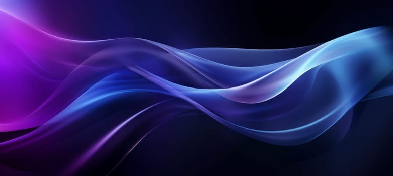 abstract graphic waves of delicate color in 5k