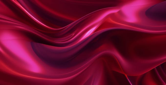 developing red abstract fabric in 4k