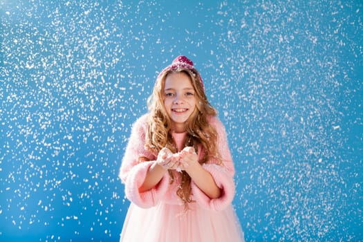 portrait of a beautiful girl in a winter hat