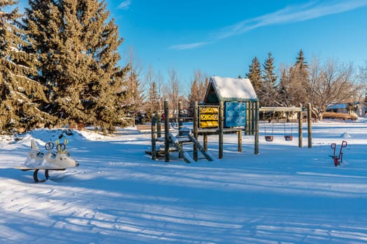 Albert Milne Park is located in the Greystone Heights neighborhood of Saskatoon.