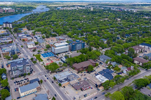 Nutana is a primarily residential neighbourhood located near the centre of Saskatoon, Saskatchewan, Canada. It includes the business district of Broadway Avenue. It comprises a nearly even mixture of low-density, single detached dwellings and apartment-style multiple unit dwellings.