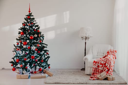 Christmas tree with Christmas gifts in White Hall on Christmas 1