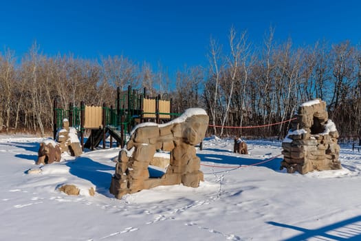 Patricia Roe Park is located in the Stonebridge neighborhood of Saskatoon.