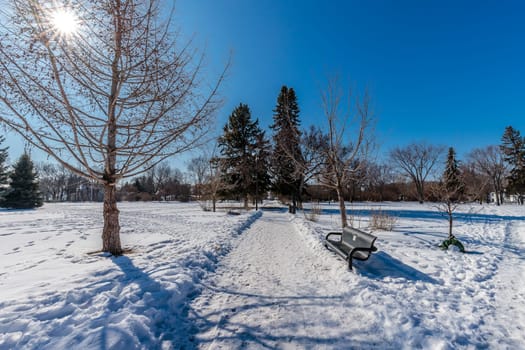 Ashworth Holmes Park is located in the Caswell Hill neighborhood of Saskatoon.
