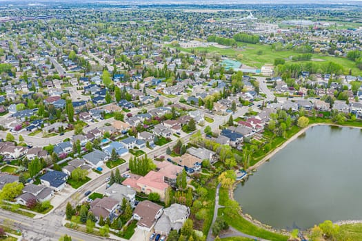 Stunning Aerial View of Arbor Creek, Saskatoon - A Drone's Perspective of Urban Beauty