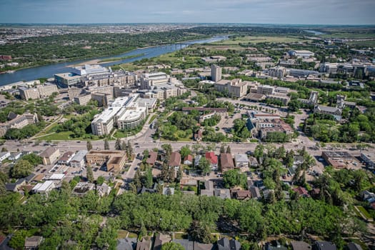 Varsity View is a mostly residential neighbourhood located near central Saskatoon, Saskatchewan, Canada. It is immediately south of the University of Saskatchewan campus. It is an older suburban subdivision, comprising a mixture of low-density, single detached dwellings, detached duplexes and apartment-style units