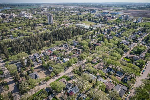 Varsity View is a mostly residential neighbourhood located near central Saskatoon, Saskatchewan, Canada. It is immediately south of the University of Saskatchewan campus. It is an older suburban subdivision, comprising a mixture of low-density, single detached dwellings, detached duplexes and apartment-style units