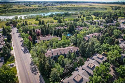 River Heights is a neighbourhood in Lawson Suburban Development Area, Saskatoon, Saskatchewan. Its eastern boundary borders the South Saskatchewan River. The suburb is just south of the Mall at Lawson Heights