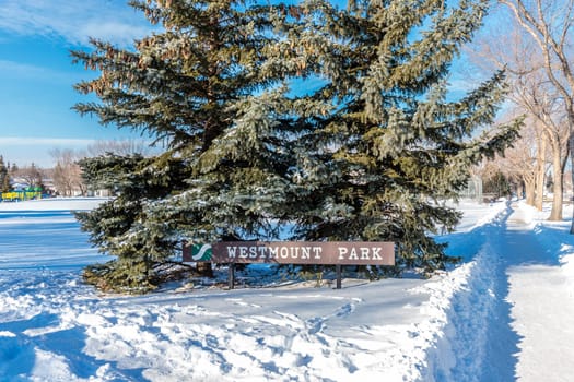Westmount Park is located in the Westmount neighborhood of Saskatoon.