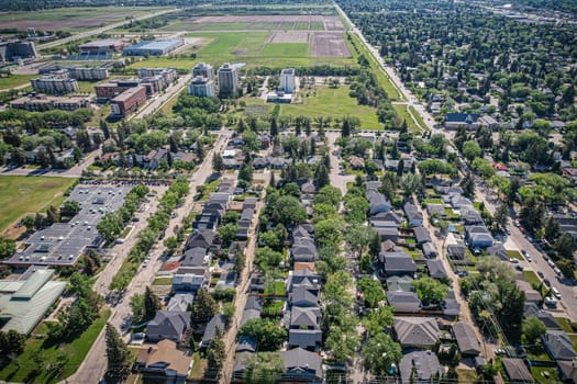 Varsity View is a mostly residential neighbourhood located near central Saskatoon, Saskatchewan, Canada. It is immediately south of the University of Saskatchewan campus. It is an older suburban subdivision, comprising a mixture of low-density, single detached dwellings, detached duplexes and apartment-style units
