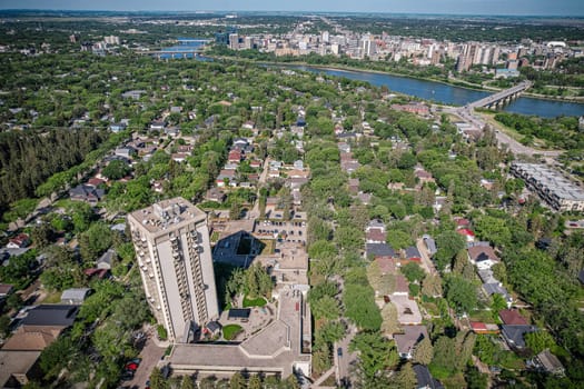 Varsity View is a mostly residential neighbourhood located near central Saskatoon, Saskatchewan, Canada. It is immediately south of the University of Saskatchewan campus. It is an older suburban subdivision, comprising a mixture of low-density, single detached dwellings, detached duplexes and apartment-style units