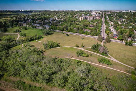 River Heights is a neighbourhood in Lawson Suburban Development Area, Saskatoon, Saskatchewan. Its eastern boundary borders the South Saskatchewan River. The suburb is just south of the Mall at Lawson Heights