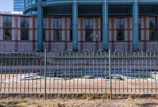 Abandoned swimming pool for the Millenium Hotel in downtown St Louis in Missouri