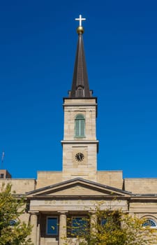 Exterior of the Basilica of Saint Louis, King of France in St Louis Missouri