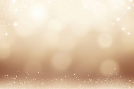 Abstract Christmas background with empty space. Glitter, bokeh lights. Copy space for your text. Merry Xmas, Happy New Year. Festive backdrop. Generative AI