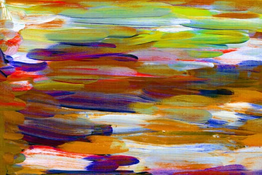 Multicolored abstract hand painted background
