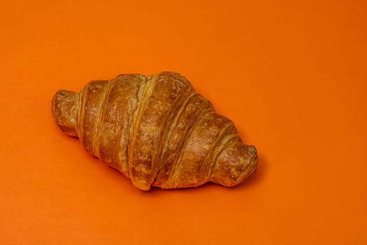 Delicious, fresh croissants. French breakfast concept