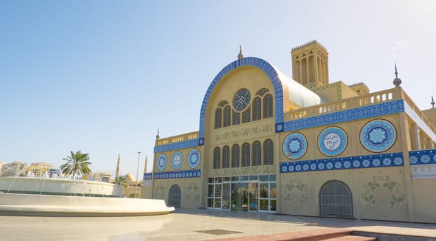 Blue Souk or Central Market is located in the centre of Sharjah city in United Arab Emirates or UAE.