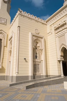 Mosque in Dubai traditional Islamic architecture.