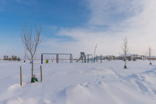 Richards Park is located in the Evergreen neighborhood of Saskatoon.