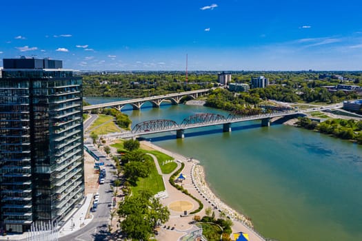 River Landing is located in the South downtown neighborhood of Saskatoon along the river.