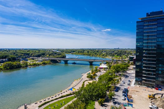 River Landing is located in the South downtown neighborhood of Saskatoon along the river.