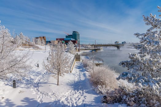 River Landing is located in the Central Business District (Downtown) neighborhood of Saskatoon.