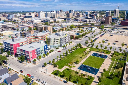 Isinger Park is located in the Riversdale neighborhood of Saskatoon.