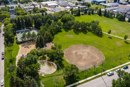 Optimist Park is located in the Riversdale neighborhood of Saskatoon.