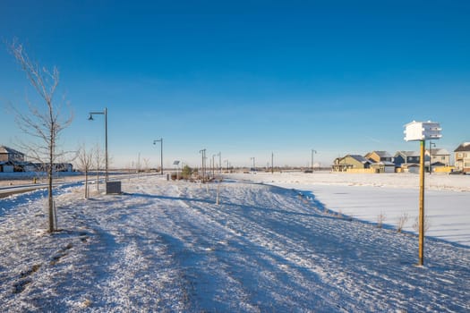 Brighton Common Park is located in the Brighton neighborhood of Saskatoon.