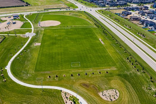 Misaskwatomina Park is located in the Evergreen neighborhood of Saskatoon.