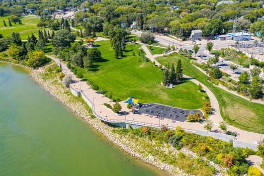 River Landing is located in the Riversdale neighborhood of Saskatoon and along the South Saskatchewan River.