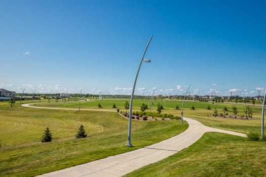Misaskwatomina Park is located in the Evergreen neighborhood of Saskatoon.