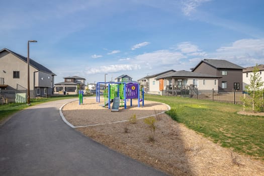 Explore the scenic beauty of Bidulka Park in Saskatoon. Captured here is the park's lush greenery, tranquil walking paths, and picturesque pond, a perfect spot for relaxation and nature walks.