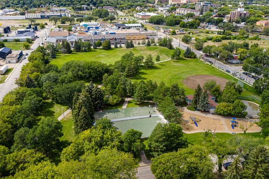 Optimist Park is located in the Riversdale neighborhood of Saskatoon.