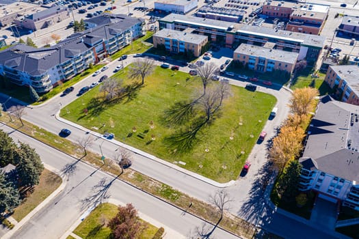 Latham Park is located in the Grosvenor Park neighborhood of Saskatoon.