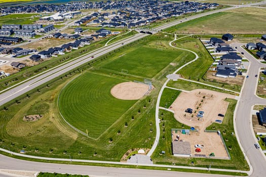 Misaskwatomina Park is located in the Evergreen neighborhood of Saskatoon.