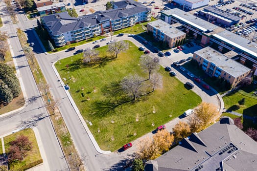 Latham Park is located in the Grosvenor Park neighborhood of Saskatoon.