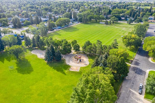 Weaver Park is located in the Queen Elizabeth neighborhood of Saskatoon.