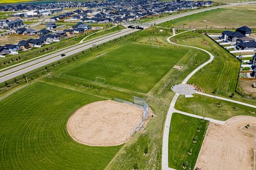 Misaskwatomina Park is located in the Evergreen neighborhood of Saskatoon.