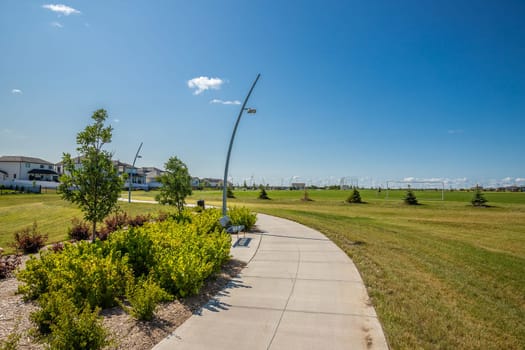 Misaskwatomina Park is located in the Evergreen neighborhood of Saskatoon.